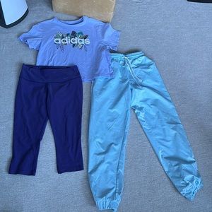 Adidas and Nike exercise wear